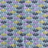 Fächer lila/gelb/grau