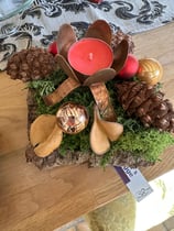 Gesteck mit Rechaudkerze