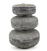 Cestas redondas bambú