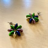 エスニックカラーラウンドピアス