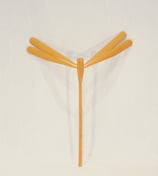 Libellule équilibriste en bambou - naturel