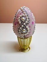 Osterei auf einem Ständer Wohndekor Tischdekor Handarbeit Geschenk