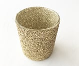 Windlicht Glitzer gold