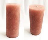 Kerze rustic altrosa