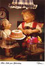 Mecki Ansichtskarte - Alles Liebe zum Geburtstag