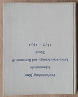 Fünfundsiebzig Jahre Schweizerische Lebensversicherungs- und Rentenanstalt Zürich