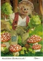 Mecki Ansichtskarte - Herzlichen Glückwunsch