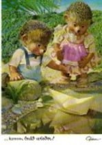 Mecki Ansichtskarte - ... komm bald wieder