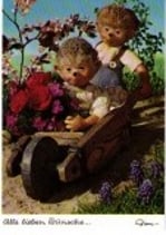 Mecki Ansichtskarte - Alle lieben Wünsche