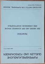 Simon Rainald, Puppenspielkundliche Quellen und Forschungen