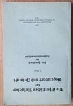 Die öffentlichen Aufgaben der Gegenwart und Zukunft
