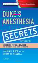 Duke/Keech, Duke's Anesthesia Secrets
