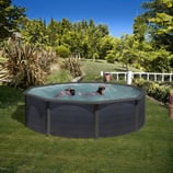 Piscina elevada circular KIT 460 GF GRAFITO