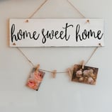 dekoschild "home sweet home"