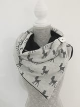 Wéckelschal Glitzer Bambi