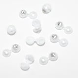 Haarperle weiss mit Swarovski-Elements kristall