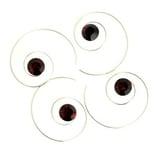 Haarspirale mit Swarovski-Elements dunkel-rot klein