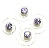 Haarspirale mit Swarovski-Elements violett gross