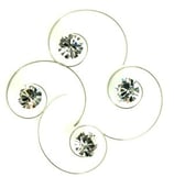 Haarspirale mit Swarovski-Elements kristall gross