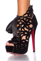 Plateau-Stiefelette mit Schnürung