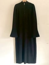 前ジップデカ袖ワンピース