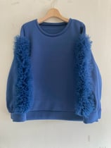 裏起毛チュール付きスエット