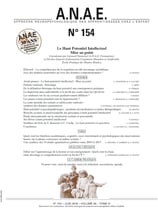 ANAE N° 154 - Le Haut Potentiel Intellectuel - Mise au Point