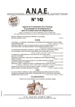 ANAE N° 142 - Apports de l’oculométrie (Eye-Tracking) en psychologie du développement et dans les troubles neuro-développementaux