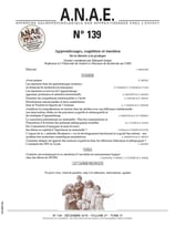 ANAE N° 139 - Apprentissages, cognition et émotion