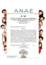 ANAE N° 187 - Comment, en pratique, favoriser les apprentissages ?