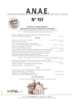 ANAE N° 157 - Attention et Apprentissages : approches innovantes et nouvelles technologies