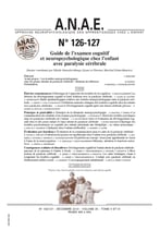 ANAE N° 126/127 - Guide de l'examen cognitif et neuropsychologique chez l'enfant avec paralysie cérébrale