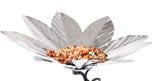 Stainless steel flower bird seed feeder for unique bird feeder tree stand
