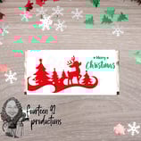 Silhouette Reindeer; Choc. Wrapper