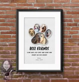 Paw Print Photo Collage