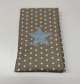 Windeltasche taupe mit Stern