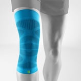 BAUERFEIND sports compression knee support, farbe rivera (hellblau)