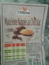 Madeleine nappée au chocolat 350g