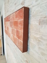 Salzsteinbild in Blechwanne (jedes Mass und Farbe realisierbar)