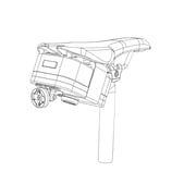 ライドオンサドルバッグ2 サイクリック FLY6 リアカメラ+ライト 用【SaddleBag2-CYCLIQ1】