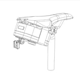 ライドオンサドルバッグ1 キャツトアイ セーフティライト 用【SaddleBag1-CatTail】