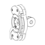 セーフティライトアダプター ゴープロインターフェイス用 → ガーミン Varia カメラ付きテールライト内蔵リアビューレーダー (ストレート タイプ)【GP-RCT2】