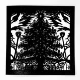 Weihnachtsbaum gelasert