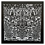 Weihnachtskarte gelasert