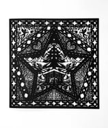 Weihnachtskarte Stern gelasert