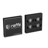 4 Stück Raffa Wheels RFS-X Forged Caps Black