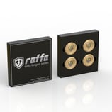 4 Stück Raffa Wheels RFS-X Forged Caps Champagner