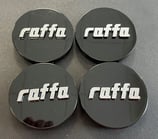4 Stück Raffa Wheels Nabendeckel Glossy Black für Raffa Wheels RS Series