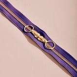 Fermeture éclair double curseur - 40 cm