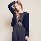 SHELLY SUEDE MOTO JACKET - JETBLACK - size M